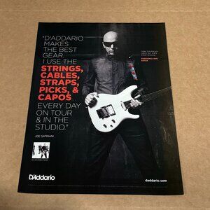 Joe Satriani - D'Addario - 2018 Print Advertisement